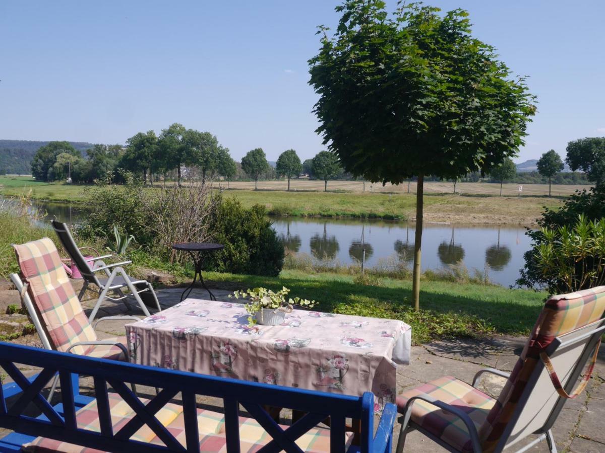 Ferienwohnung Weserblick Polle Екстериор снимка